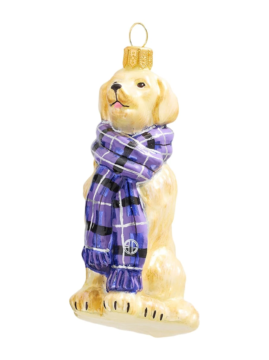 Joy To The World Collectibles Golden Retriever in BG Scarf Christmas Ornament | Thumbnail 1 Joy To The World Collectibles Golden Retriever in BG Scarf Christmas Ornament | Thumbnail 1