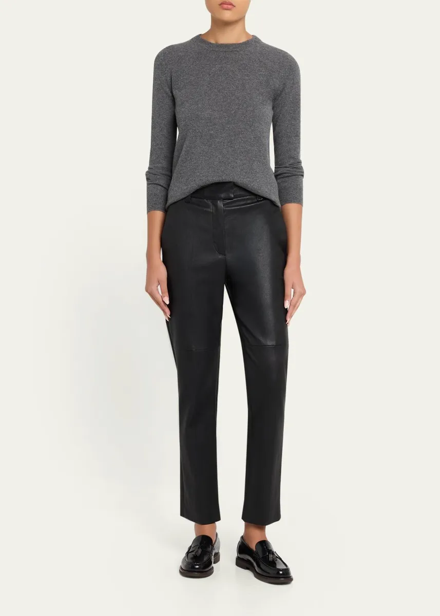 Brunello Cucinelli Cashmere Fitted Crewneck Sweater | Thumbnail 2 Brunello Cucinelli Cashmere Fitted Crewneck Sweater | Thumbnail 2