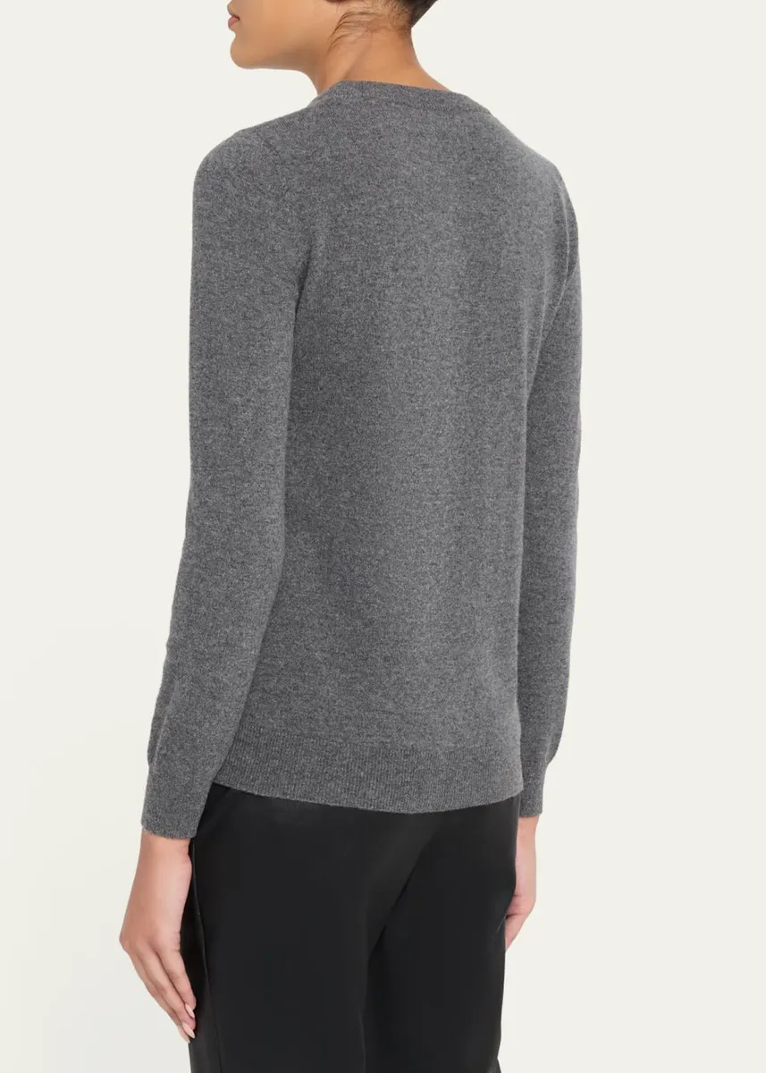 Brunello Cucinelli Cashmere Fitted Crewneck Sweater | Thumbnail 3 Brunello Cucinelli Cashmere Fitted Crewneck Sweater | Thumbnail 3