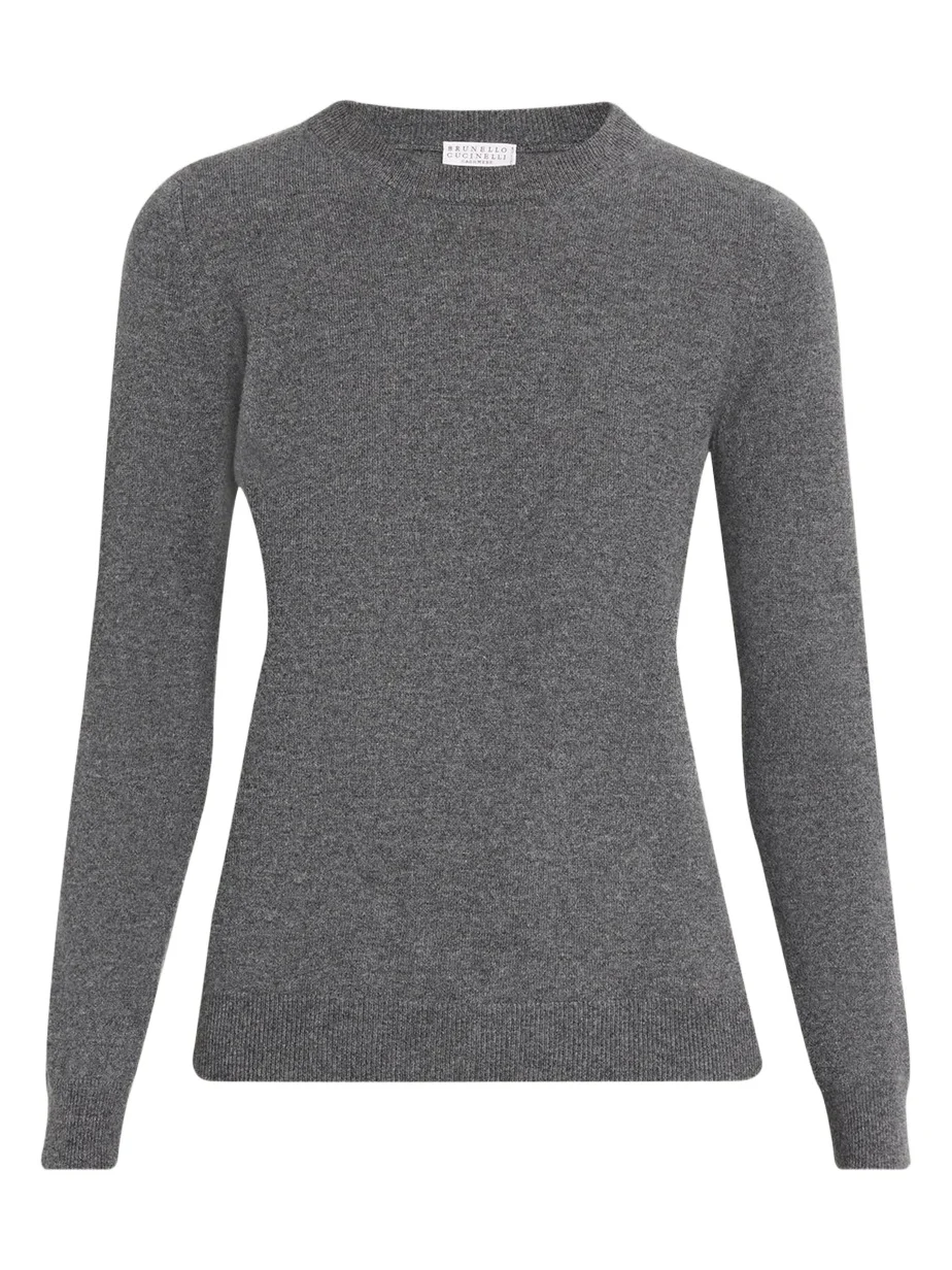 Cashmere Fitted Crewneck Sweater Cashmere Fitted Crewneck Sweater