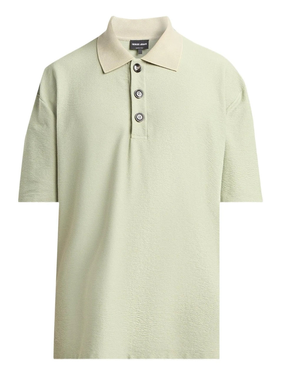 Giorgio Armani Men's Seersucker Relaxed-Fit Polo Shirt