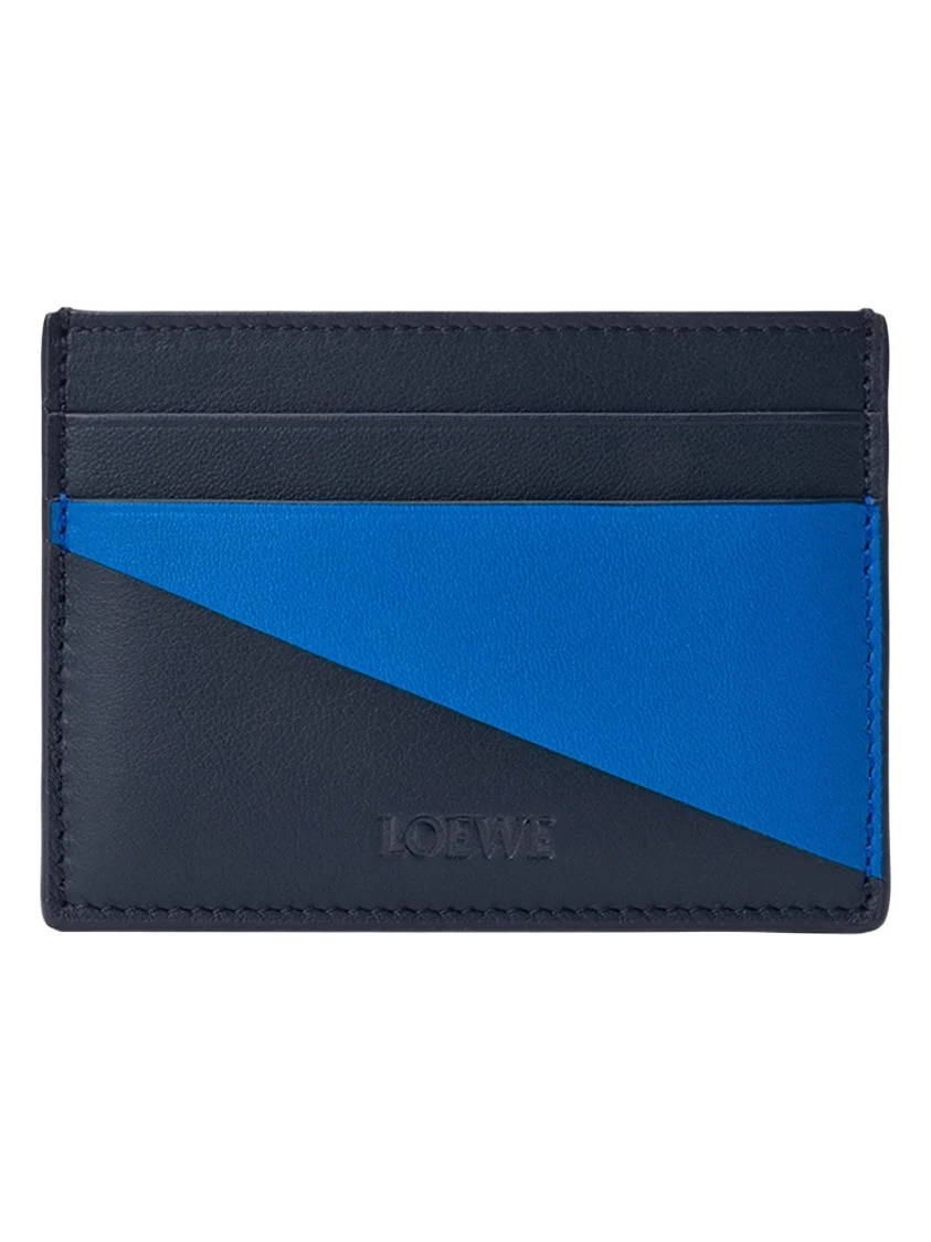 Men's Color-Block Leather Card Holder Men's Color-Block Leather Card Holder