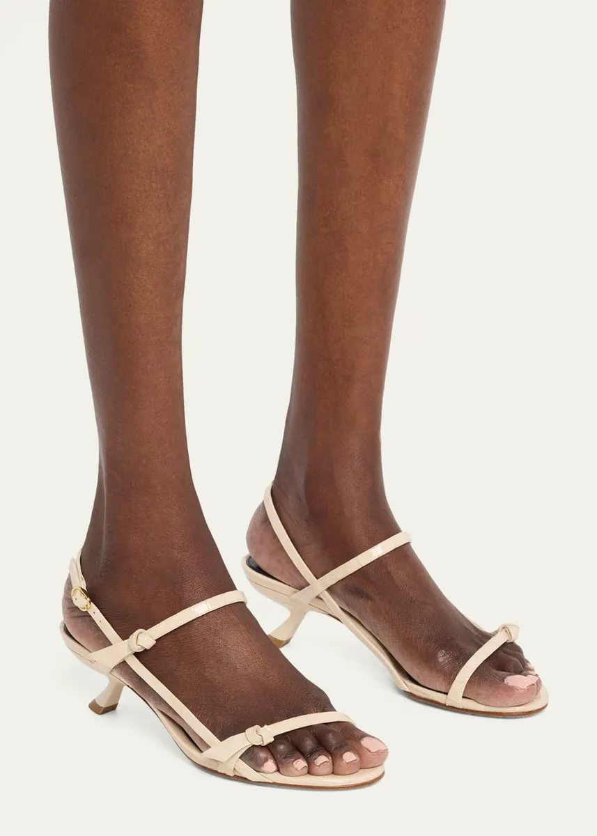 Alexandre Birman 50mm Slim Clarita Croc-Embossed Leather Sandals | Thumbnail 2 Alexandre Birman 50mm Slim Clarita Croc-Embossed Leather Sandals | Thumbnail 2