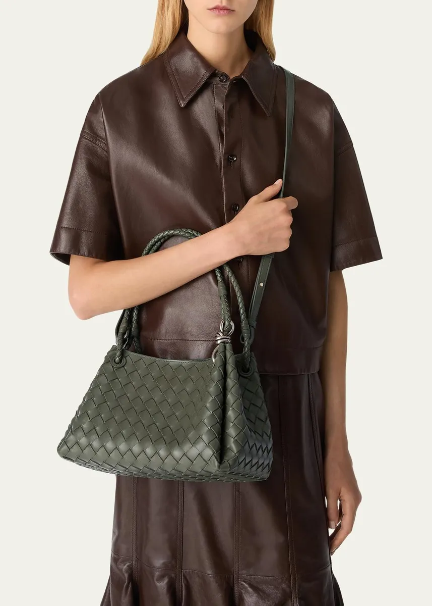 Bottega Veneta Parachute Medium Nappa Leather Shoulder Bag | Thumbnail 2 Bottega Veneta Parachute Medium Nappa Leather Shoulder Bag | Thumbnail 2