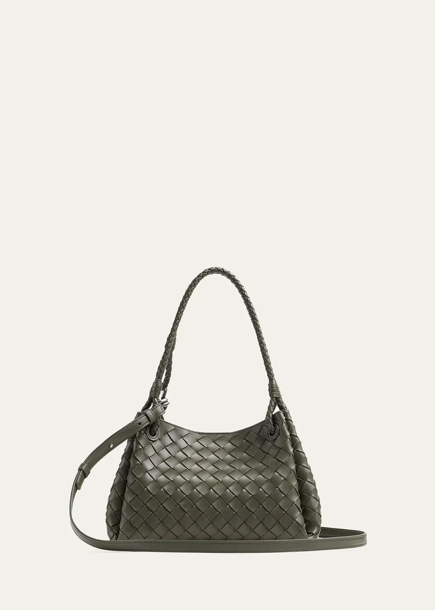 Bottega Veneta Parachute Medium Nappa Leather Shoulder Bag | Thumbnail 3 Bottega Veneta Parachute Medium Nappa Leather Shoulder Bag | Thumbnail 3