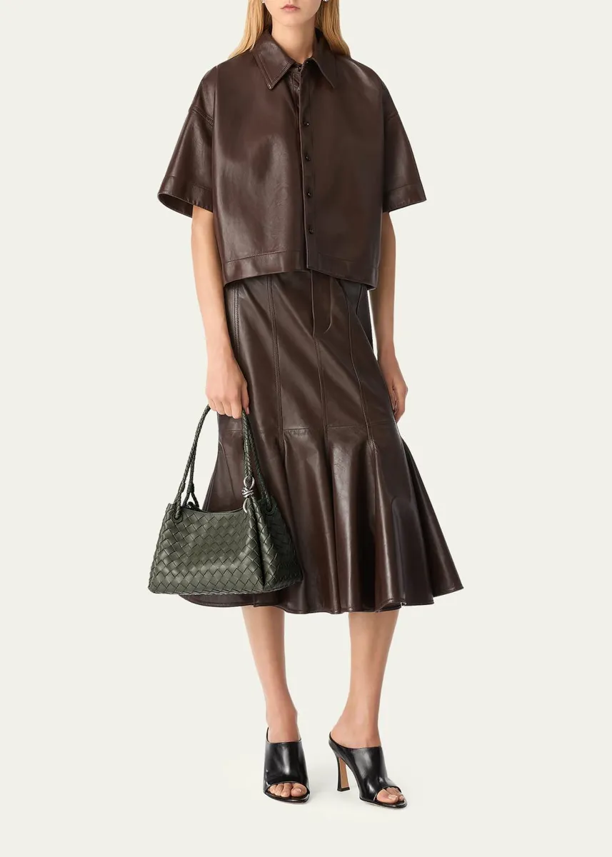 Bottega Veneta Parachute Medium Nappa Leather Shoulder Bag | Thumbnail 4 Bottega Veneta Parachute Medium Nappa Leather Shoulder Bag | Thumbnail 4