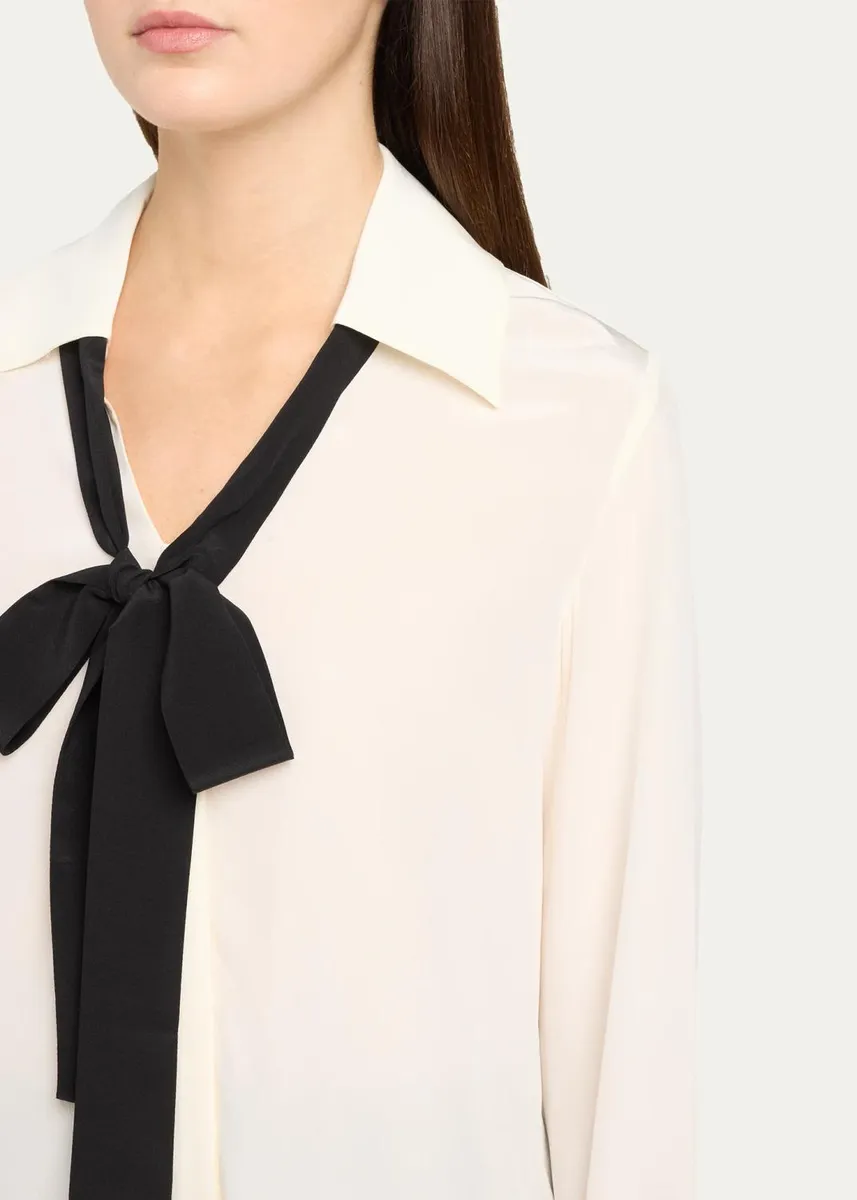 Frame Point Collar Silk Shirt | Thumbnail 5