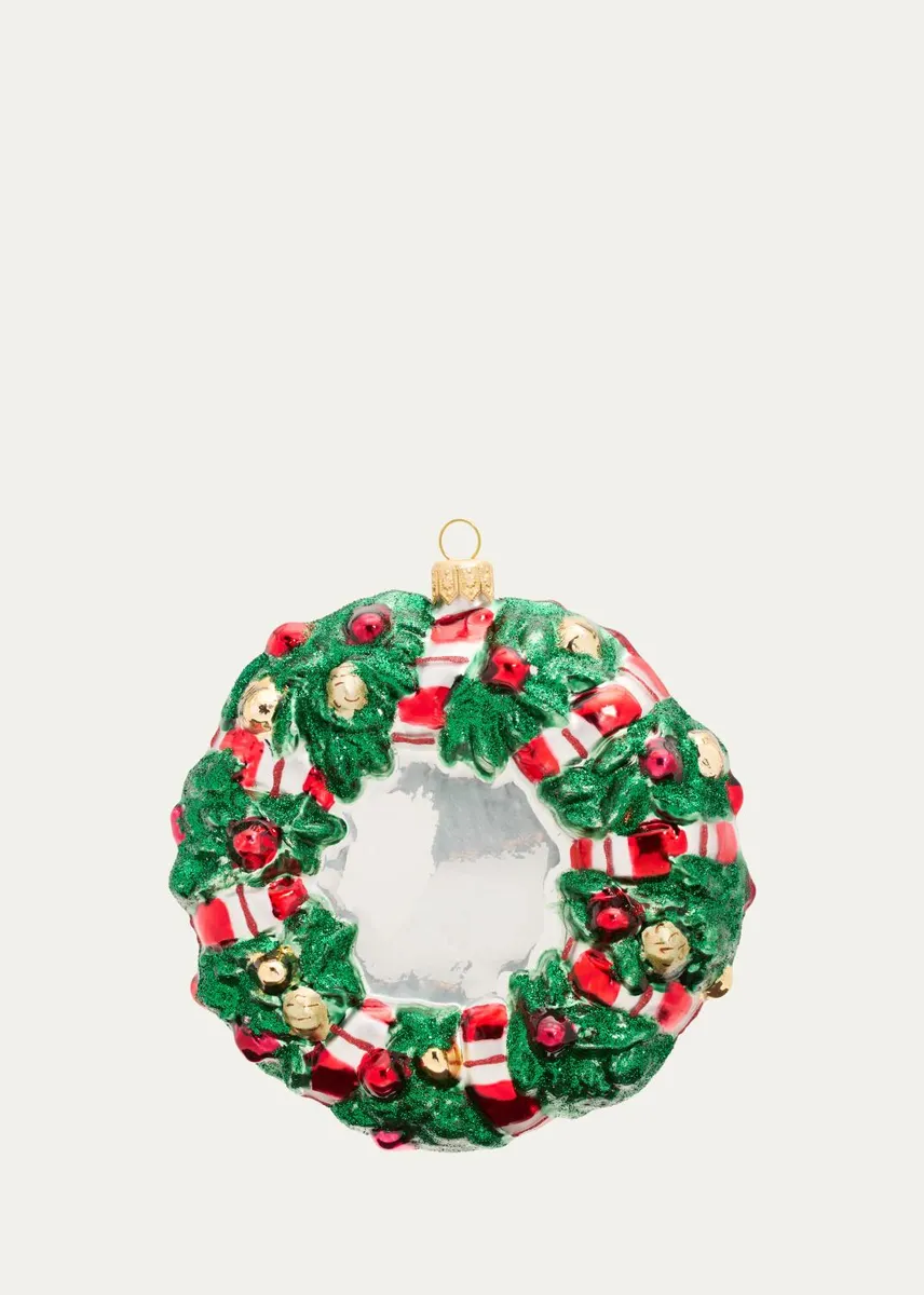 John Huras Santa Wreath Ornament | Thumbnail 2 John Huras Santa Wreath Ornament | Thumbnail 2