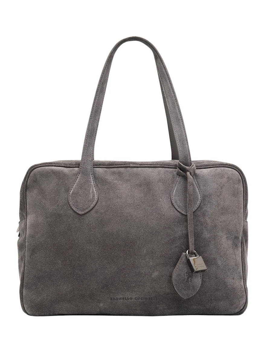 Explorer Suede Top-Handle Travel Bag