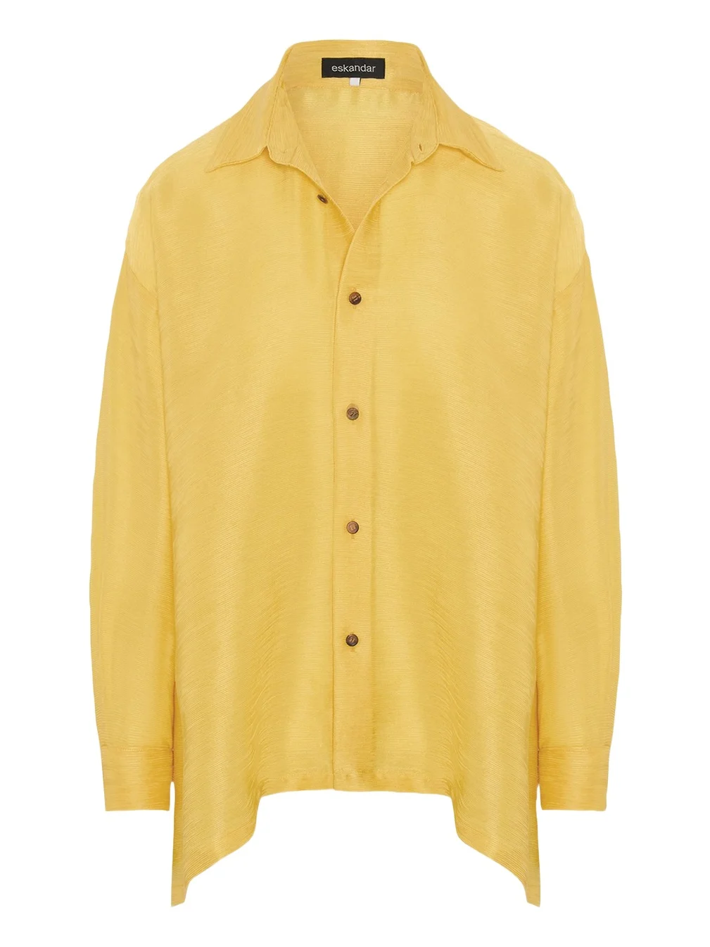 A-Line Silk Plisse Shirt