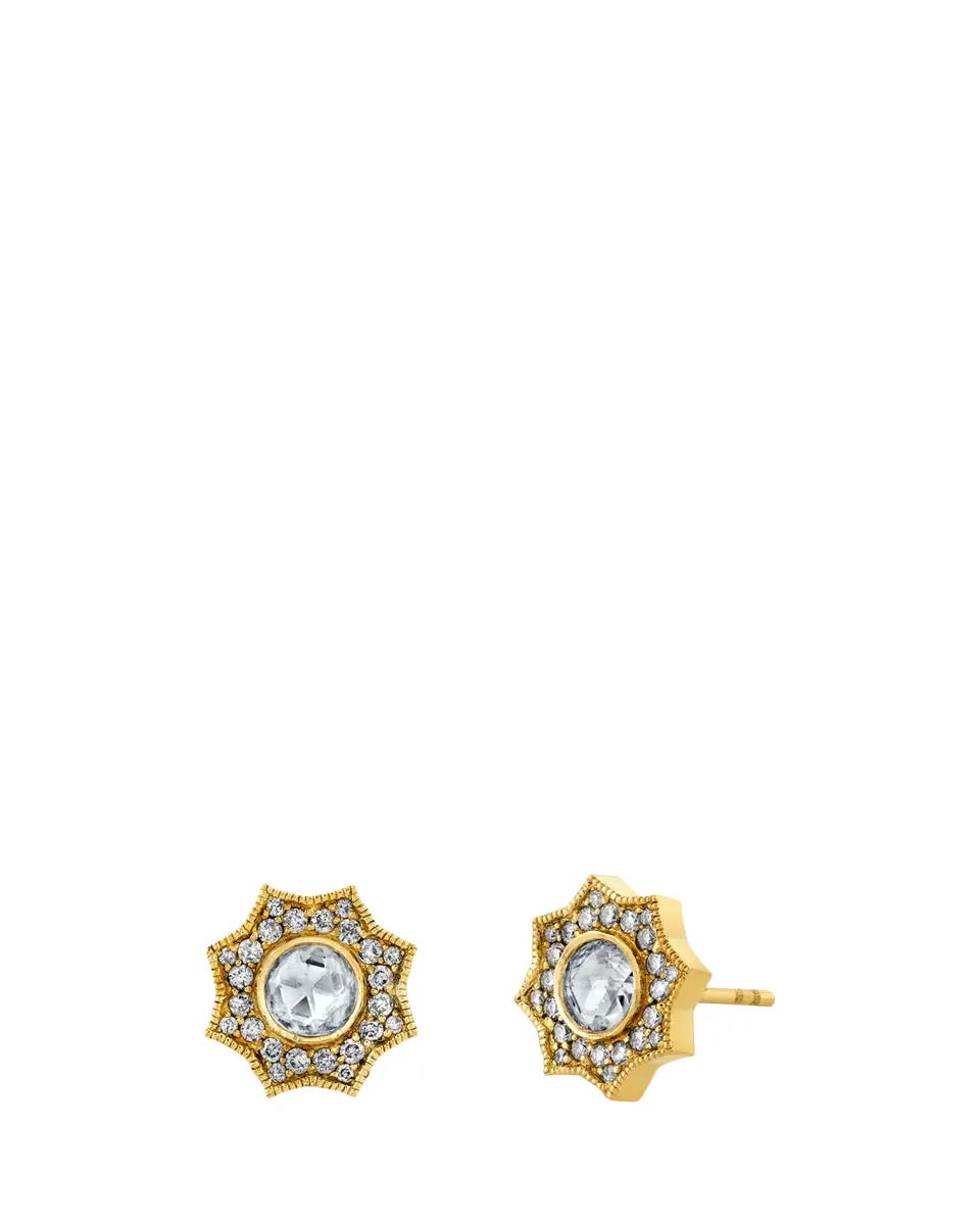Arman Sarkisyan 22K Diamond Louiza Stud Earrings | Thumbnail 2