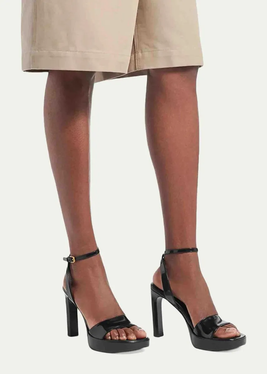 Balenciaga 100mm Fargo Patent Leather Platform Sandals | Thumbnail 2 Balenciaga 100mm Fargo Patent Leather Platform Sandals | Thumbnail 2