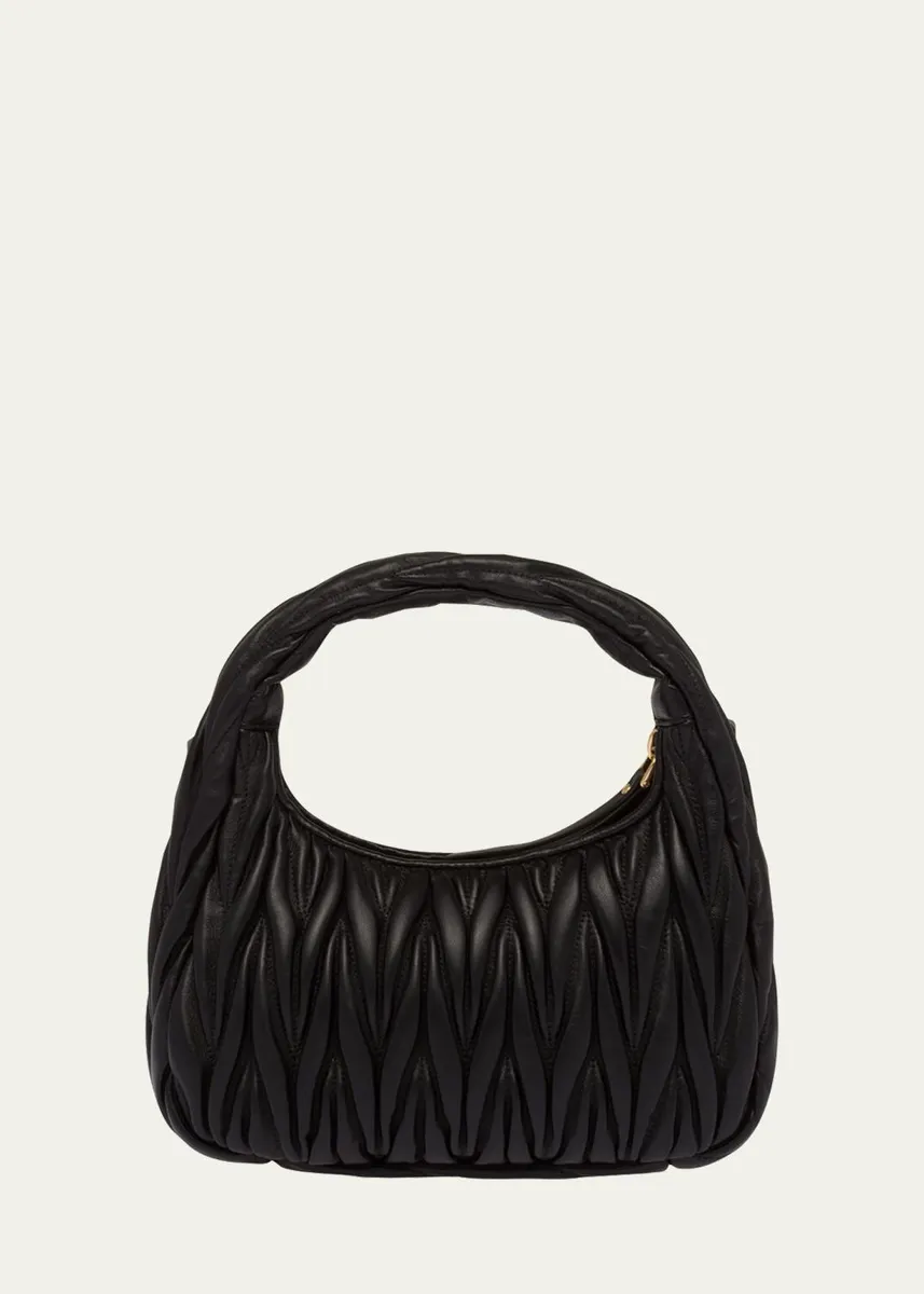 Miu Miu Matelasse Quilted Top Handle Hobo Bag | Thumbnail 3 Miu Miu Matelasse Quilted Top Handle Hobo Bag | Thumbnail 3