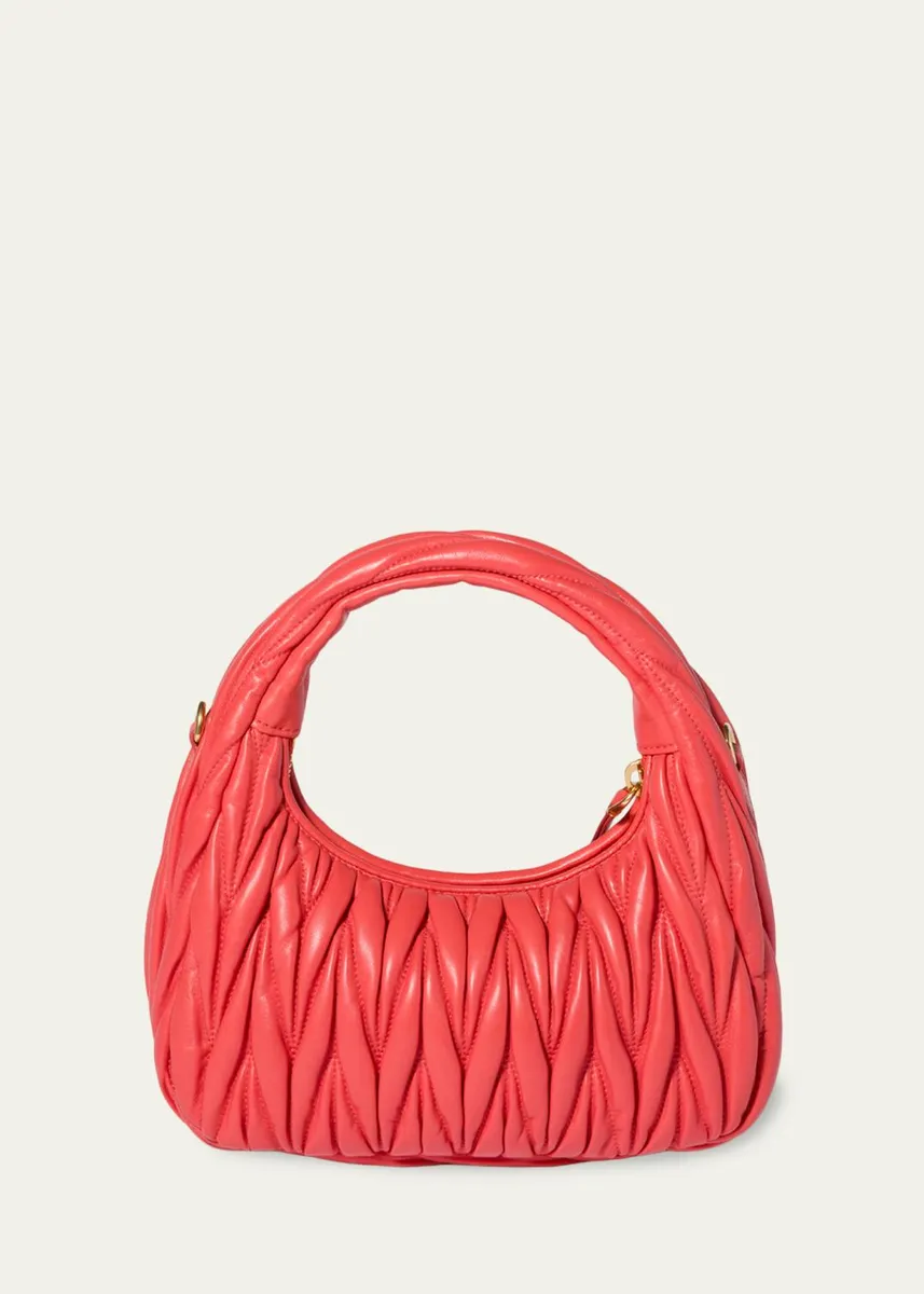 Miu Miu Matelasse Quilted Top Handle Hobo Bag | Thumbnail 6 Miu Miu Matelasse Quilted Top Handle Hobo Bag | Thumbnail 6