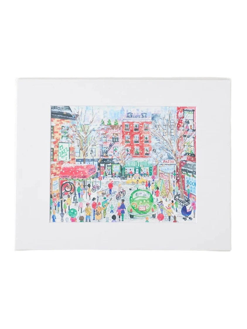 Michael Storrings Greenwich Village Winter Print