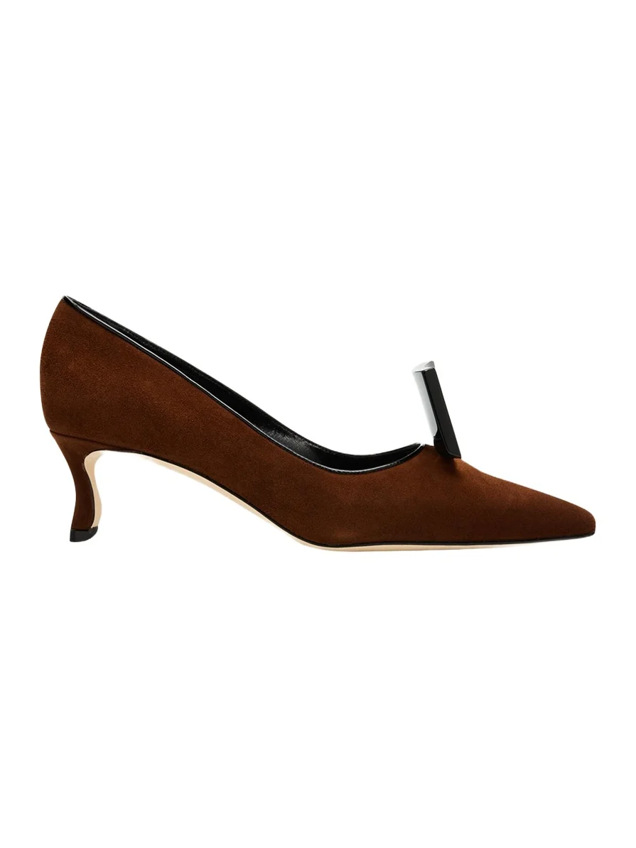 50mm Potoka Suede Pumps
