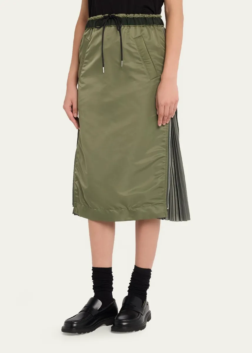 Sacai Nylon Twill Adjustable Skirt | Thumbnail 4 Sacai Nylon Twill Adjustable Skirt | Thumbnail 4