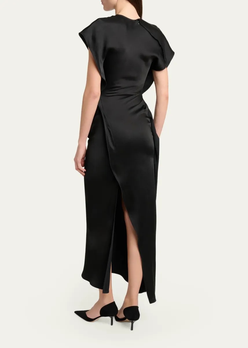 Victoria Beckham Victoria Midi Dress | Thumbnail 3 Victoria Beckham Victoria Midi Dress | Thumbnail 3