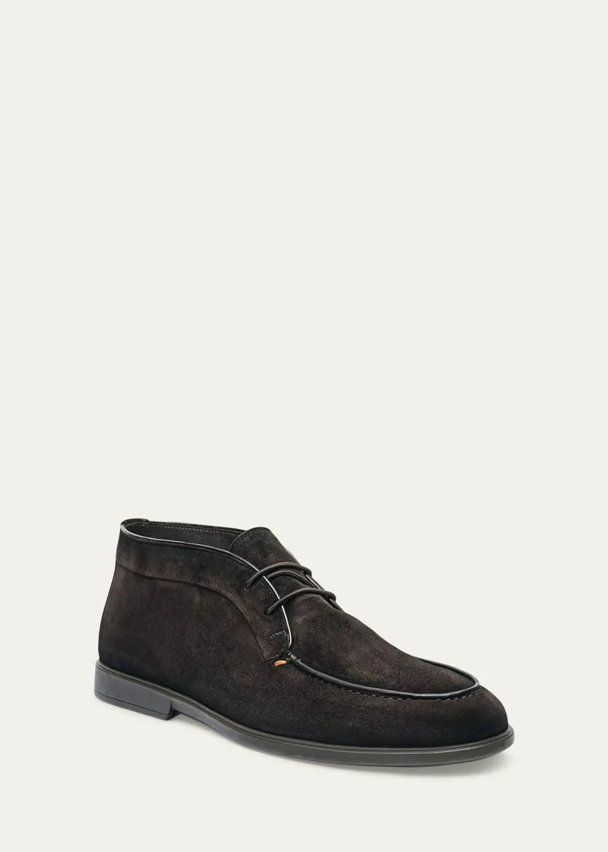 Santoni Men's Ikki Suede Desert Boots | Thumbnail 2 Santoni Men's Ikki Suede Desert Boots | Thumbnail 2