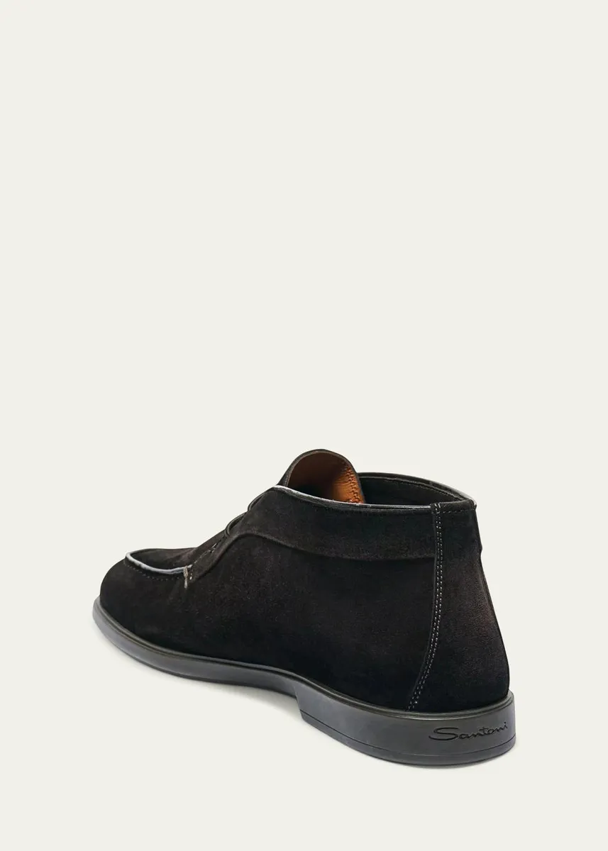 Santoni Men's Ikki Suede Desert Boots | Thumbnail 3 Santoni Men's Ikki Suede Desert Boots | Thumbnail 3