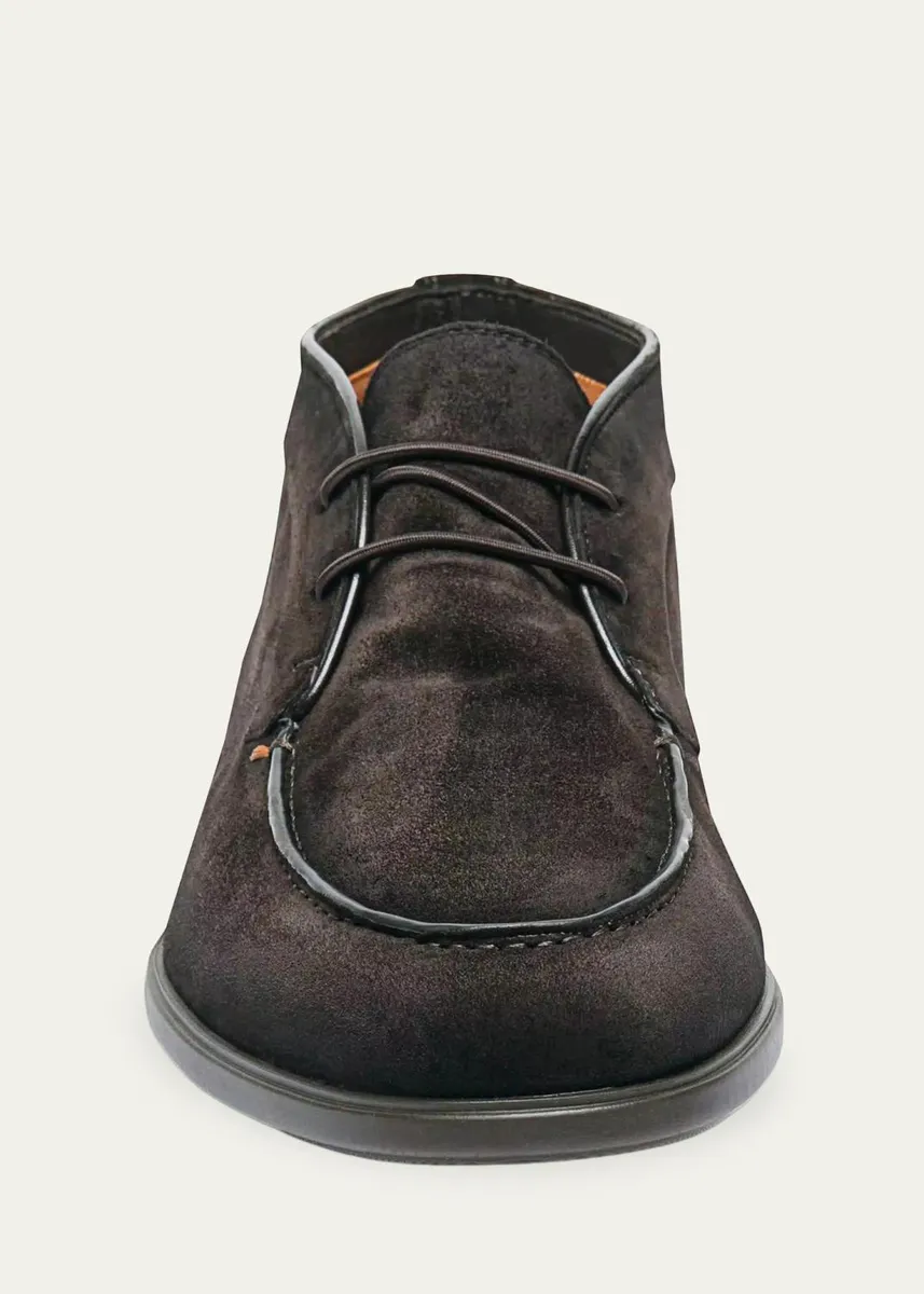 Santoni Men's Ikki Suede Desert Boots | Thumbnail 4 Santoni Men's Ikki Suede Desert Boots | Thumbnail 4