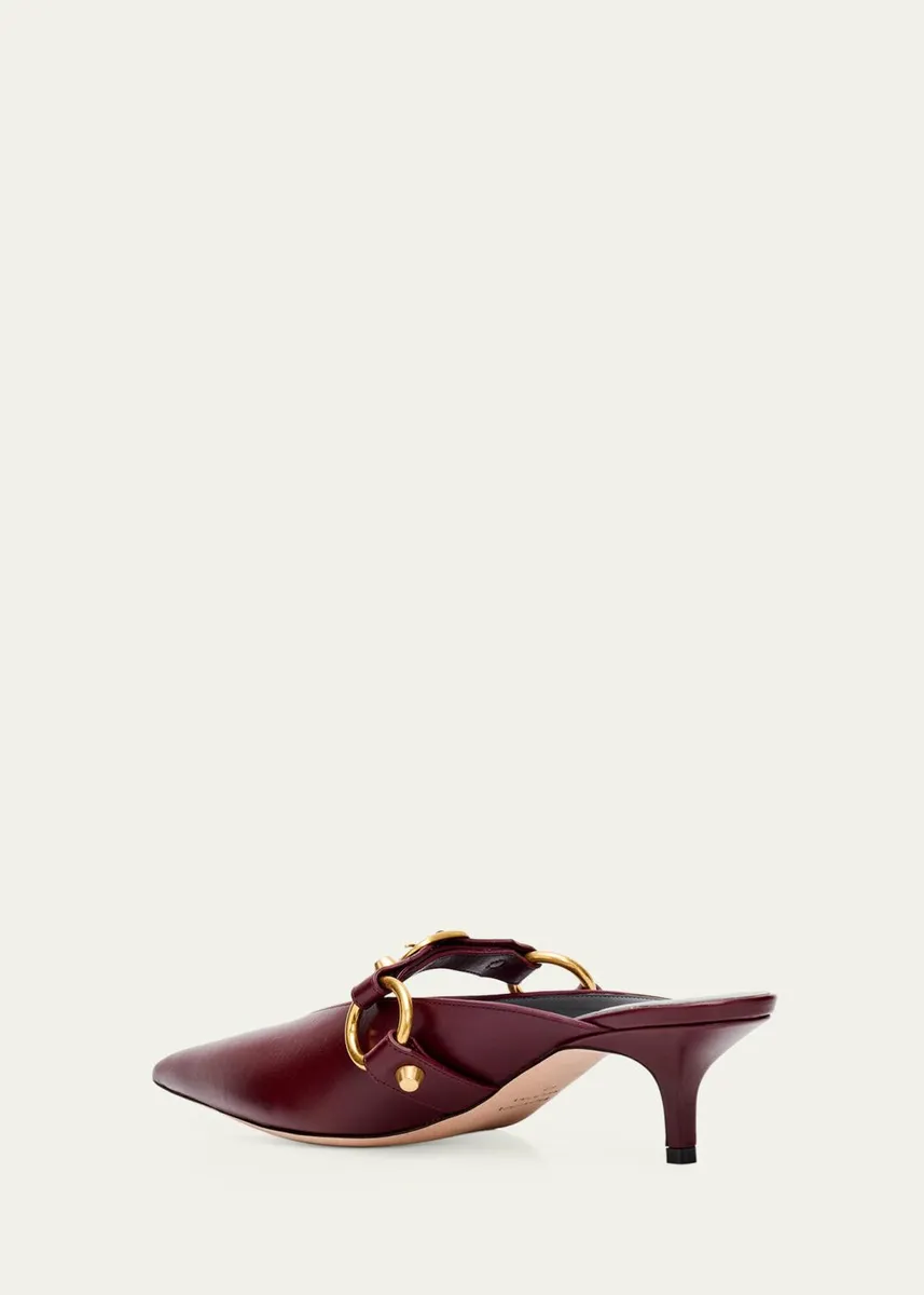 Balenciaga 45mm City Leather Mules | Thumbnail 4