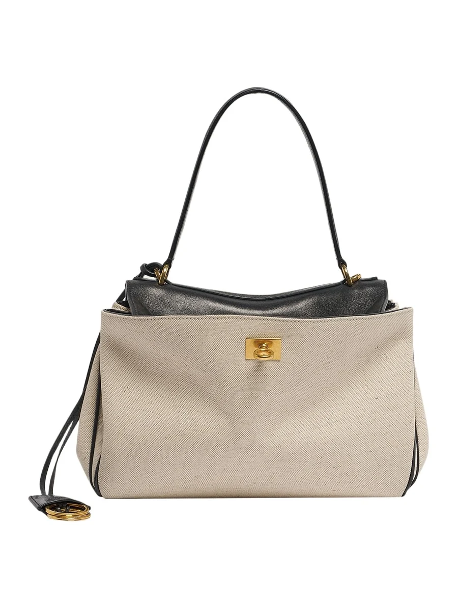 Balenciaga Rodeo Small Canvas Top-Handle Bag