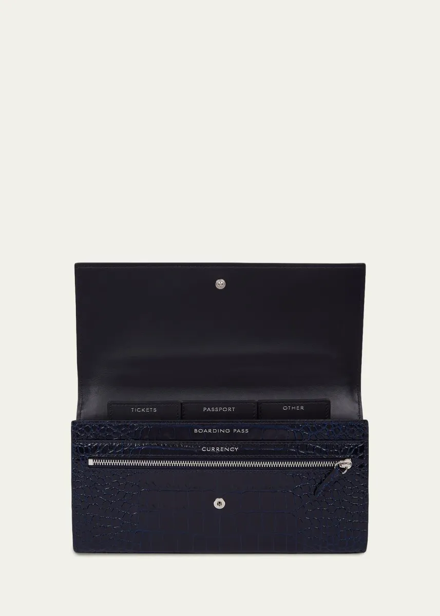 Smythson Marshall Mara Croc-Embossed Leather Travel Wallet | Thumbnail 2 Smythson Marshall Mara Croc-Embossed Leather Travel Wallet | Thumbnail 2