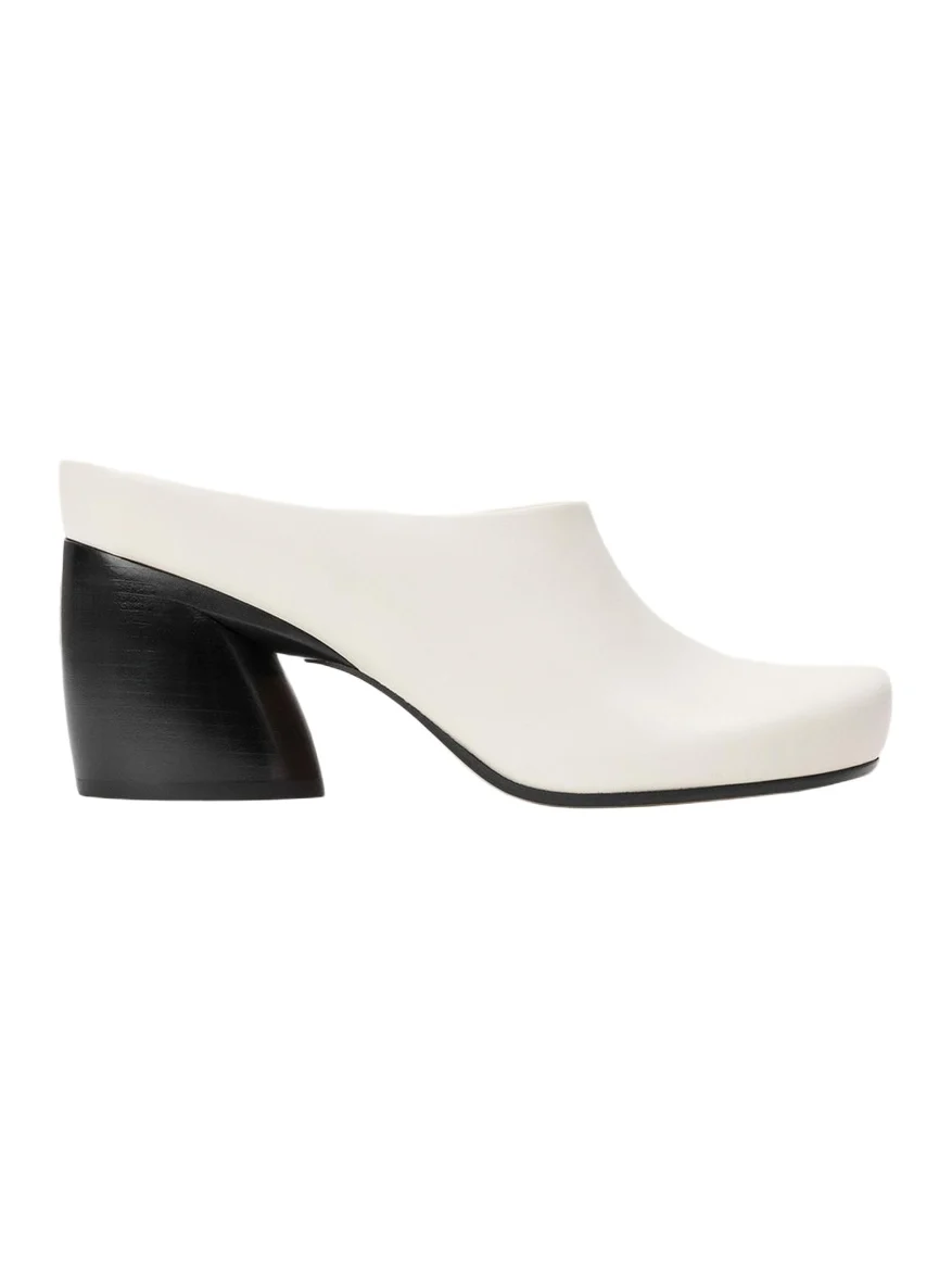 Loewe 70mm Oval Leather Mules