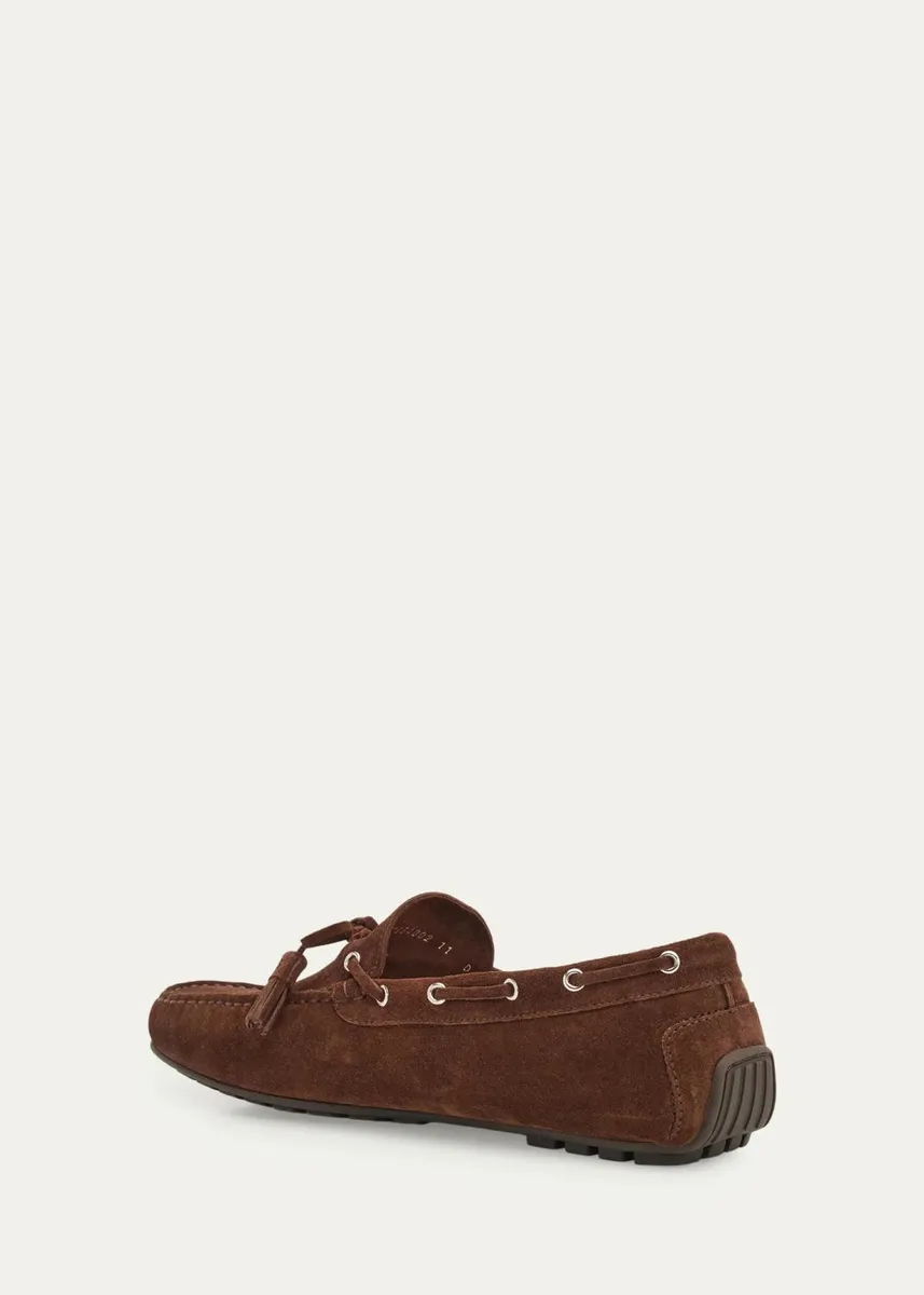 Ralph Lauren Purple Label Harold Tassel Suede Driving Shoes | Thumbnail 4