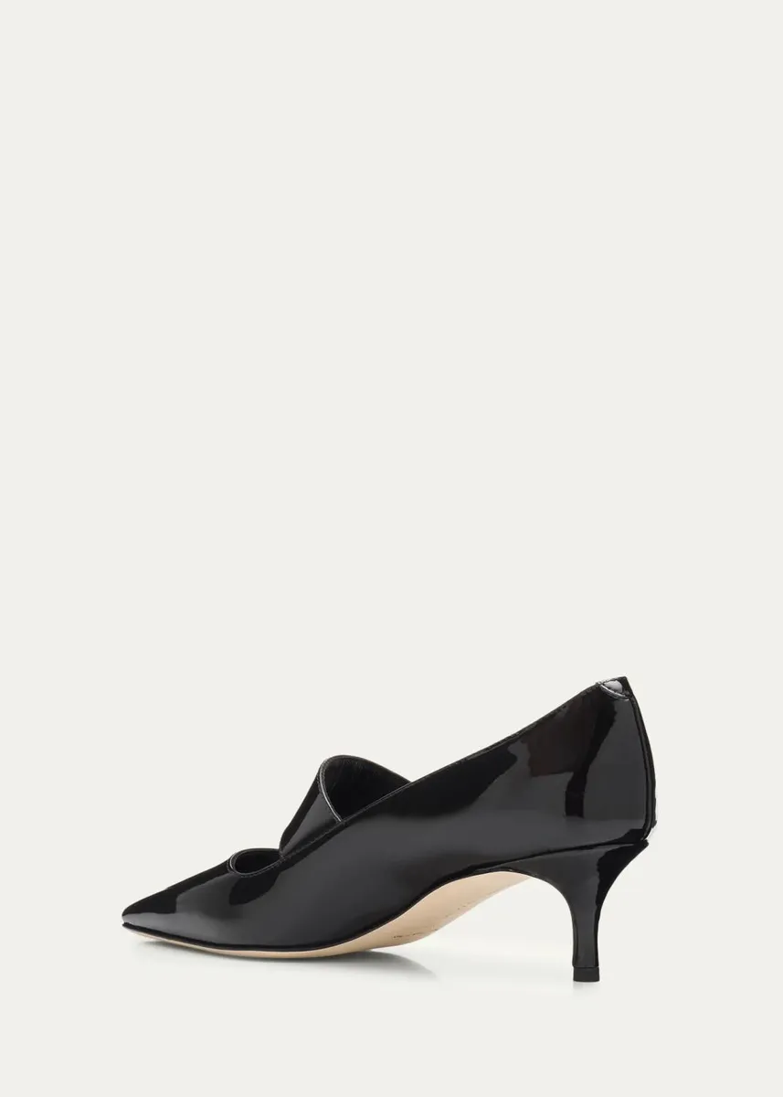 Manolo Blahnik 50mm Dorian Patent Leather Mary Jane Pumps | Thumbnail 2 Manolo Blahnik 50mm Dorian Patent Leather Mary Jane Pumps | Thumbnail 2
