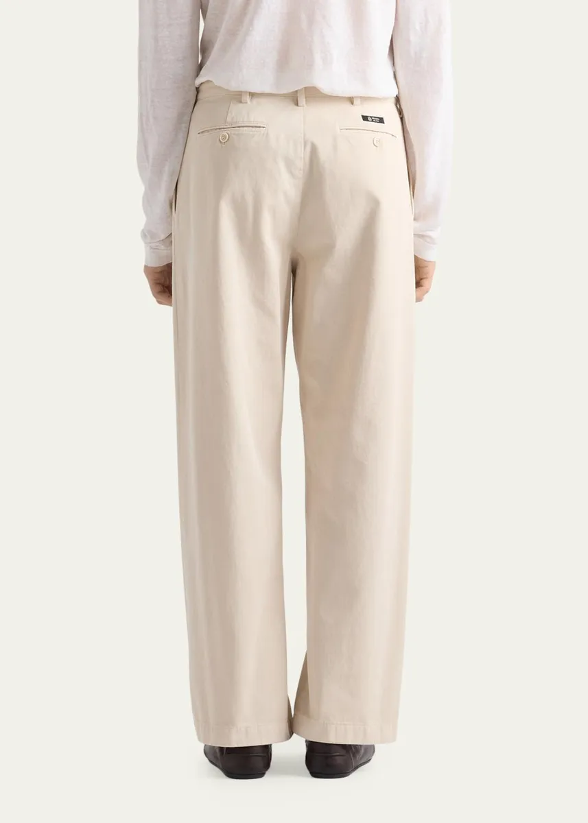 Prada Men's Gabardine Pleated Pants | Thumbnail 3