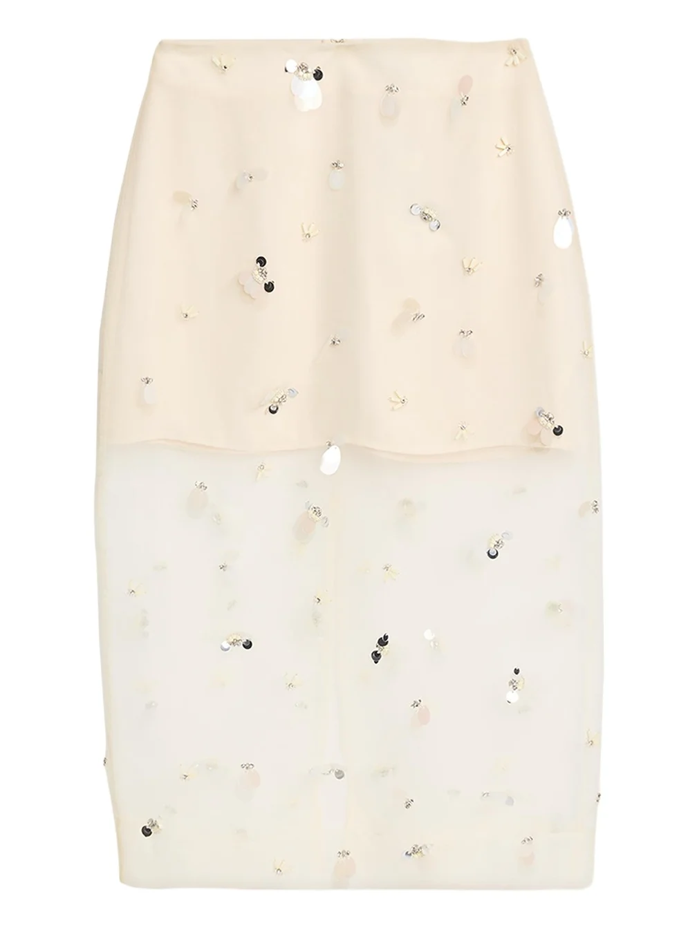 Simkhai Delilah Embellished Tulle Midi Skirt