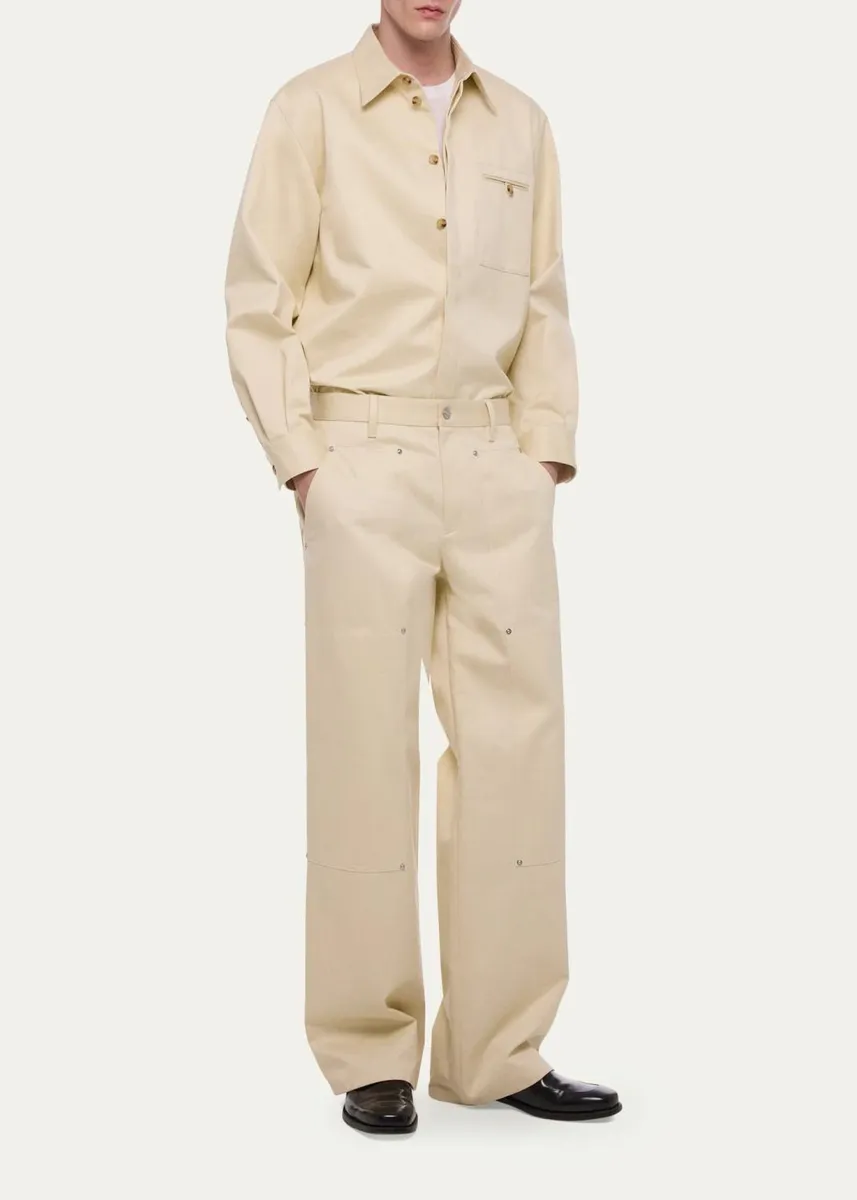 Helmut Lang Men's Wide-Leg Denim Carpenter Pants | Thumbnail 2 Helmut Lang Men's Wide-Leg Denim Carpenter Pants | Thumbnail 2