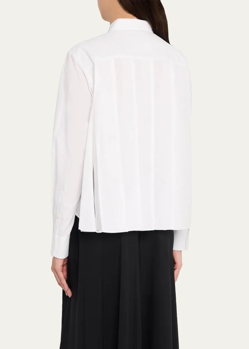 Sacai Cotton Poplin Shirt | Thumbnail 3 Sacai Cotton Poplin Shirt | Thumbnail 3