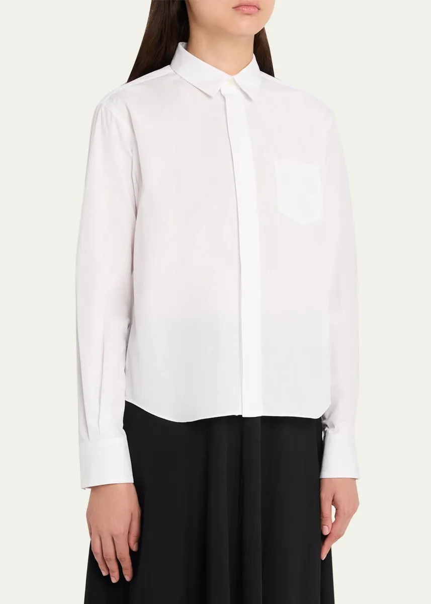 Sacai Cotton Poplin Shirt | Thumbnail 4 Sacai Cotton Poplin Shirt | Thumbnail 4