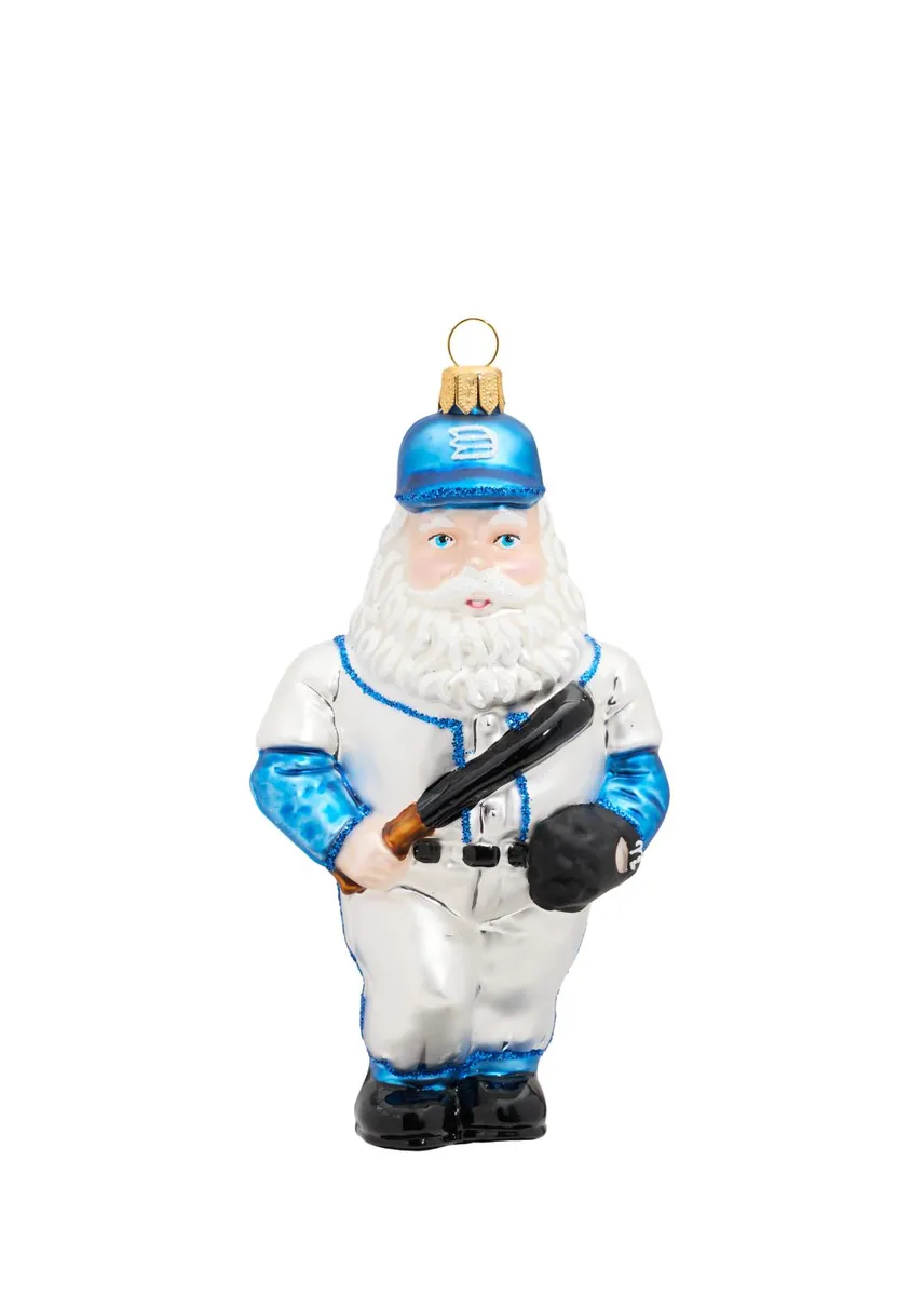 Impuls Baseball Santa Glass Ornament | Thumbnail 3 Impuls Baseball Santa Glass Ornament | Thumbnail 3