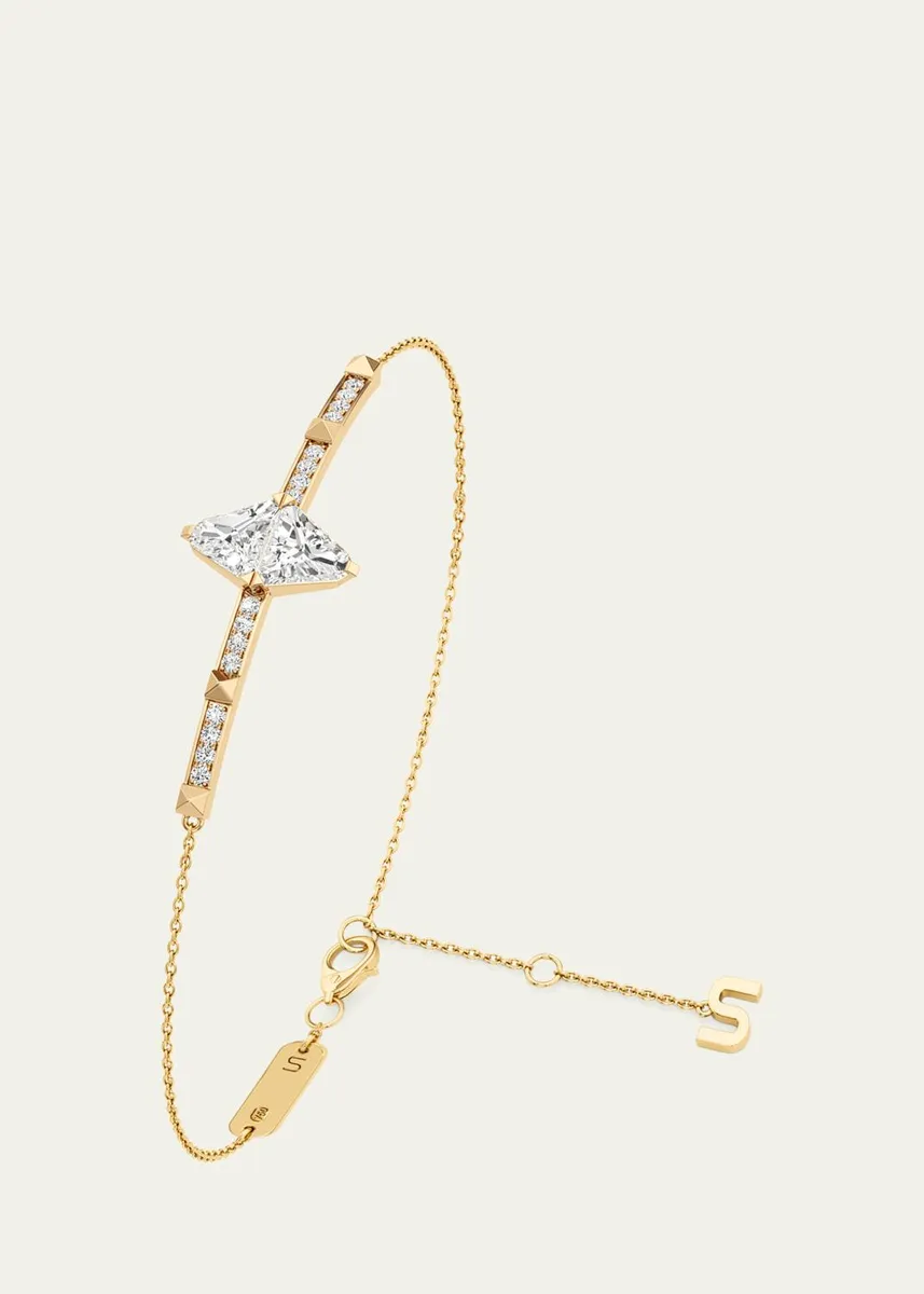 Unsaid Armor Long Diamond Pave Bracelet | Thumbnail 2