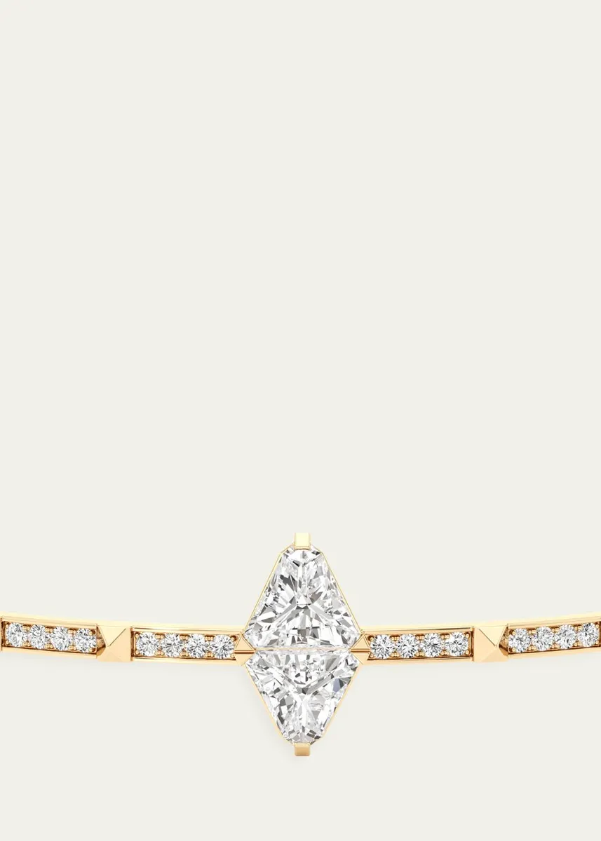 Unsaid Armor Long Diamond Pave Bracelet | Thumbnail 3