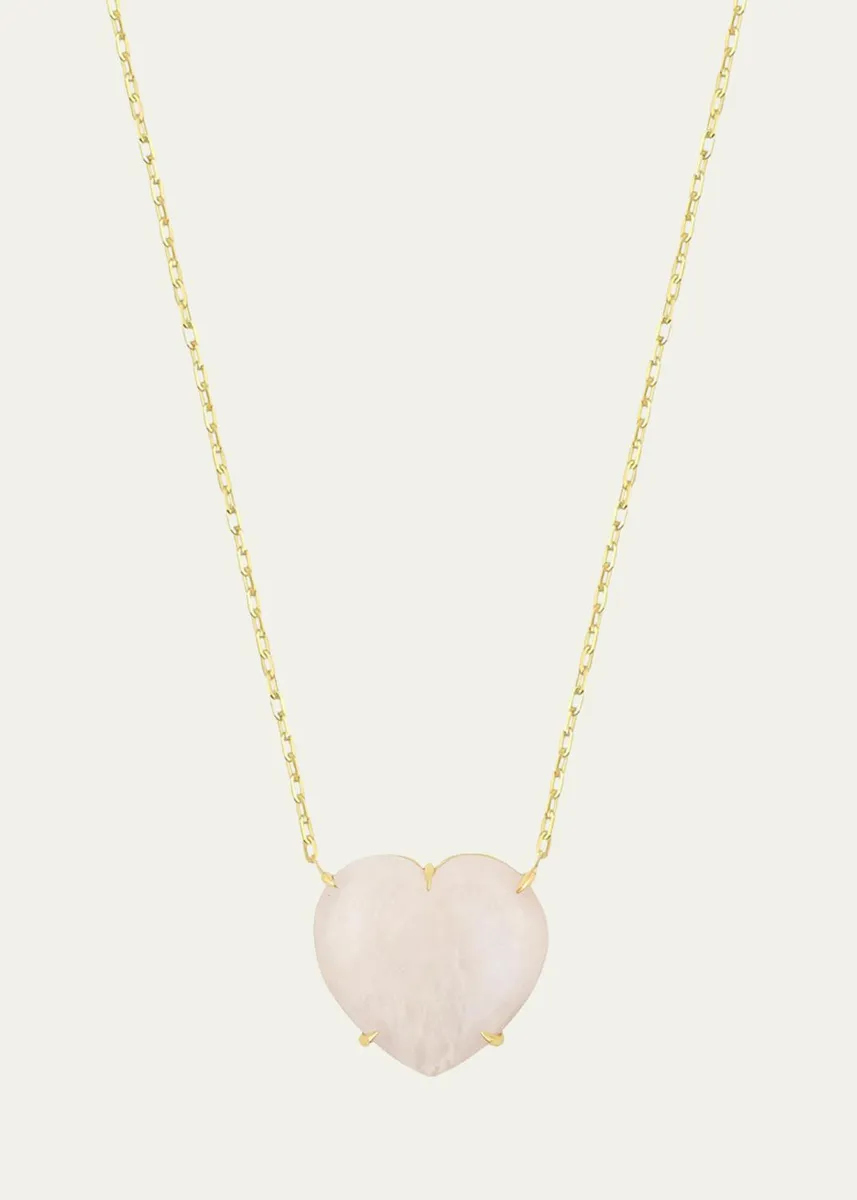 JIA JIA 14K Rainbow Moonstone Heart Necklace | Thumbnail 2 JIA JIA 14K Rainbow Moonstone Heart Necklace | Thumbnail 2