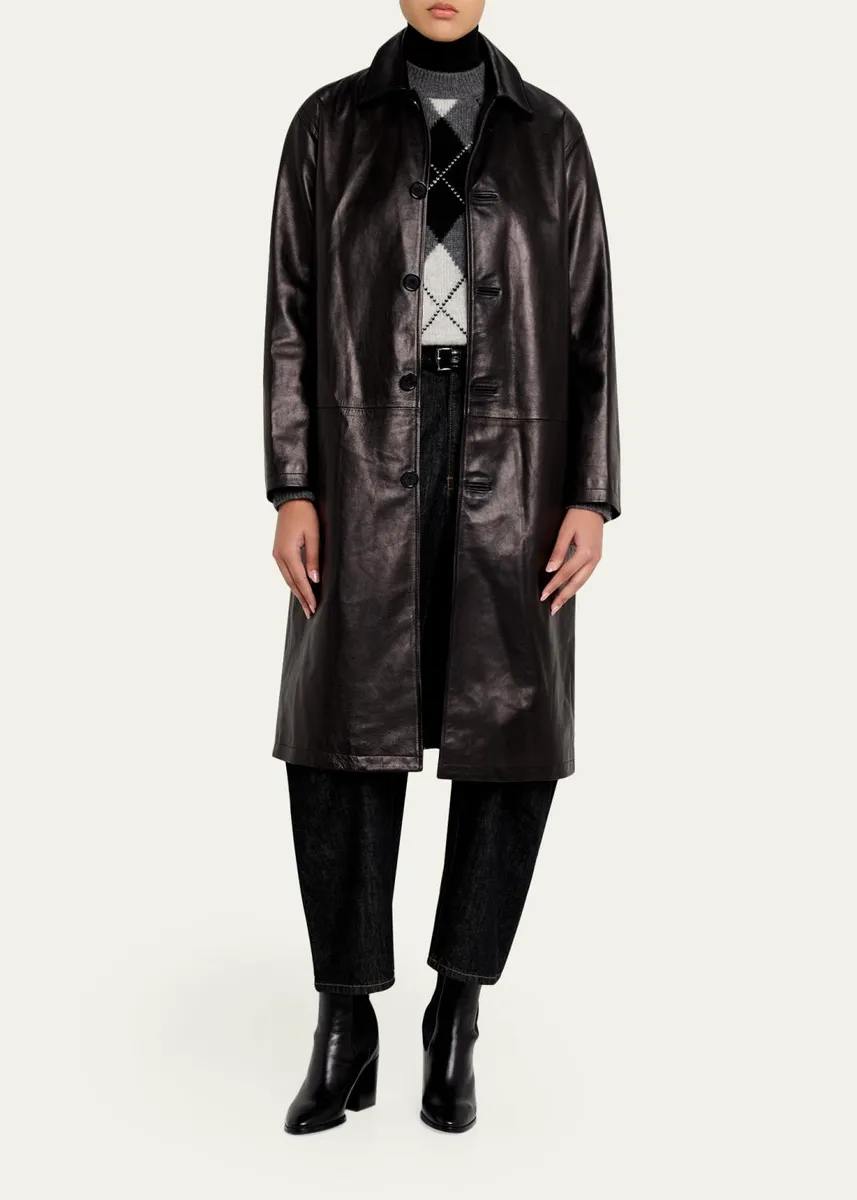 Nili Lotan Abel Leather Coat | Thumbnail 2 Nili Lotan Abel Leather Coat | Thumbnail 2