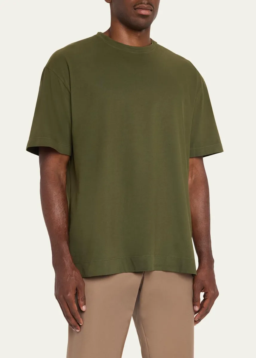 Massimo Alba Men's Brushed Garment Dyed T-Shirt | Thumbnail 4 Massimo Alba Men's Brushed Garment Dyed T-Shirt | Thumbnail 4