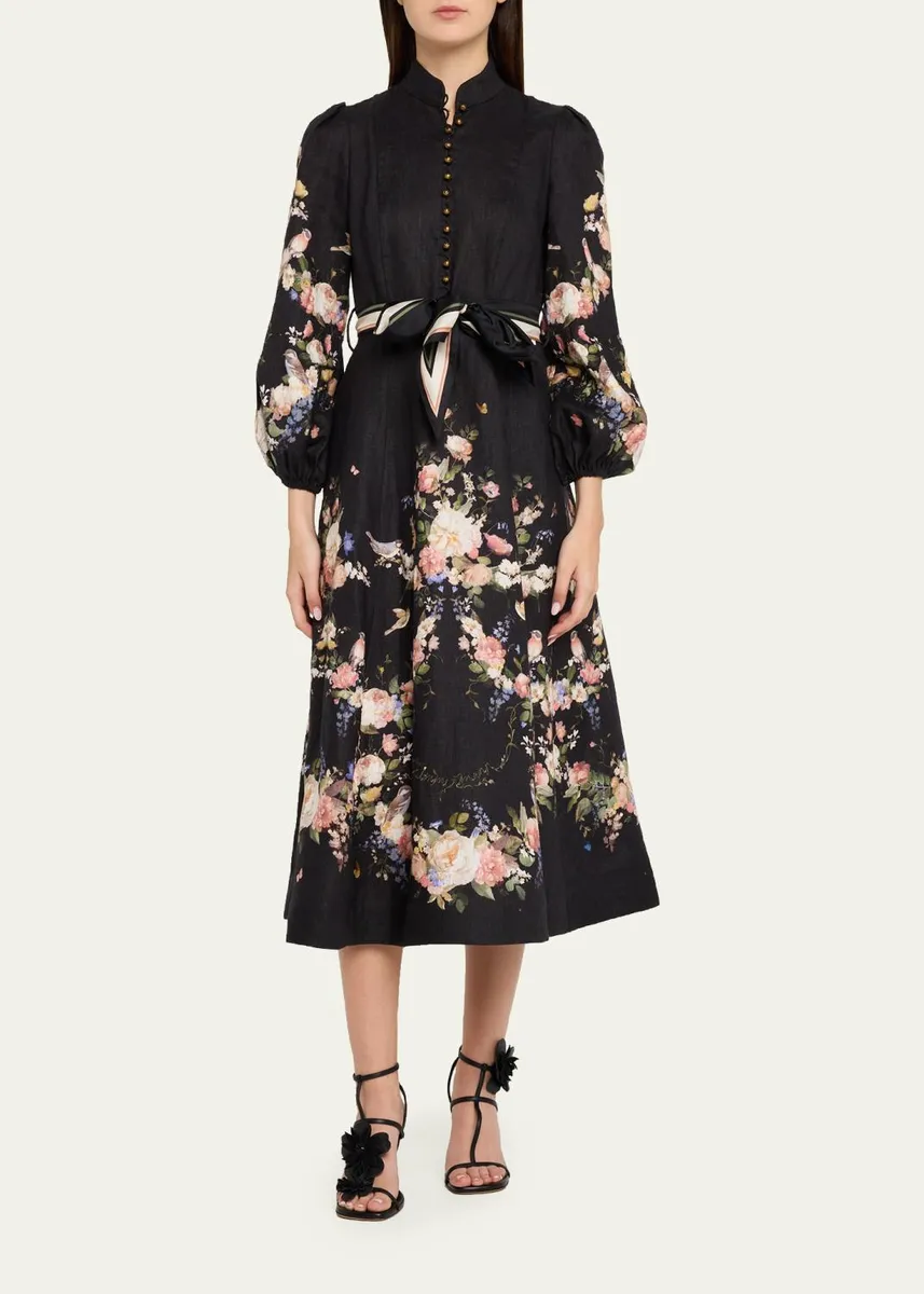 Zimmermann Valiant Buttoned Midi Dress | Thumbnail 2 Zimmermann Valiant Buttoned Midi Dress | Thumbnail 2