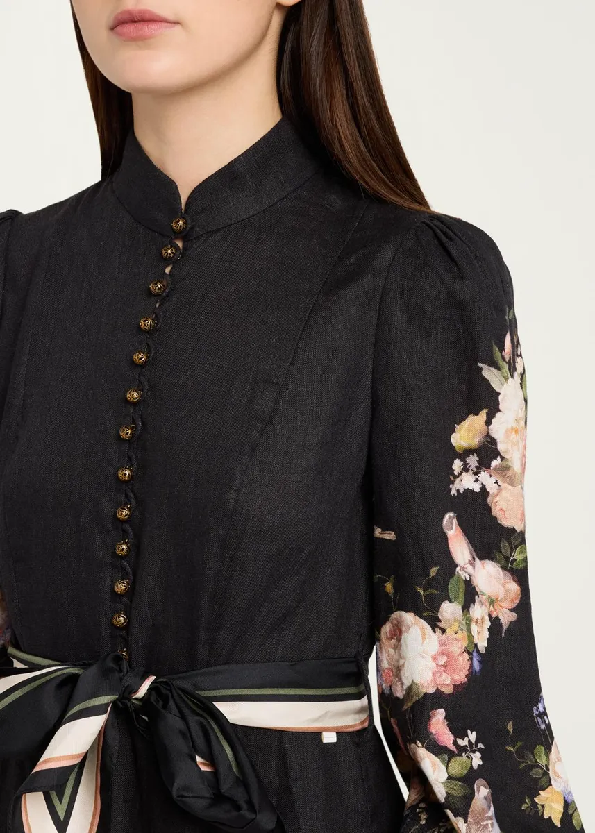 Zimmermann Valiant Buttoned Midi Dress | Thumbnail 5 Zimmermann Valiant Buttoned Midi Dress | Thumbnail 5