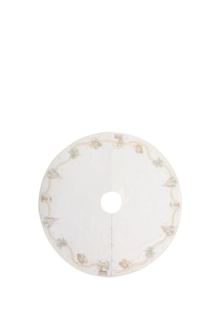 Kim Seybert Snowglobe Waltz Beaded Tree Skirt | Thumbnail 3 Kim Seybert Snowglobe Waltz Beaded Tree Skirt | Thumbnail 3