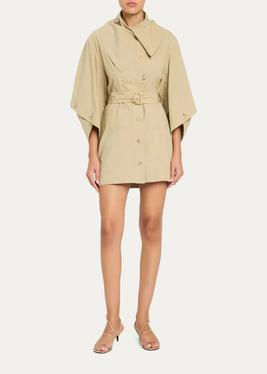 Zimmermann Valiant Utility Cotton Belted Mini Dress | Thumbnail 2