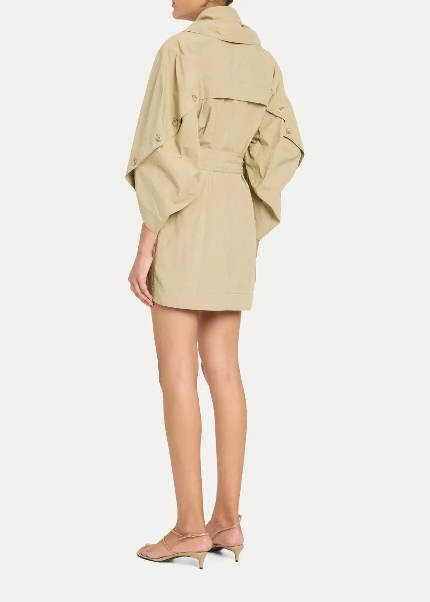 Zimmermann Valiant Utility Cotton Belted Mini Dress | Thumbnail 3