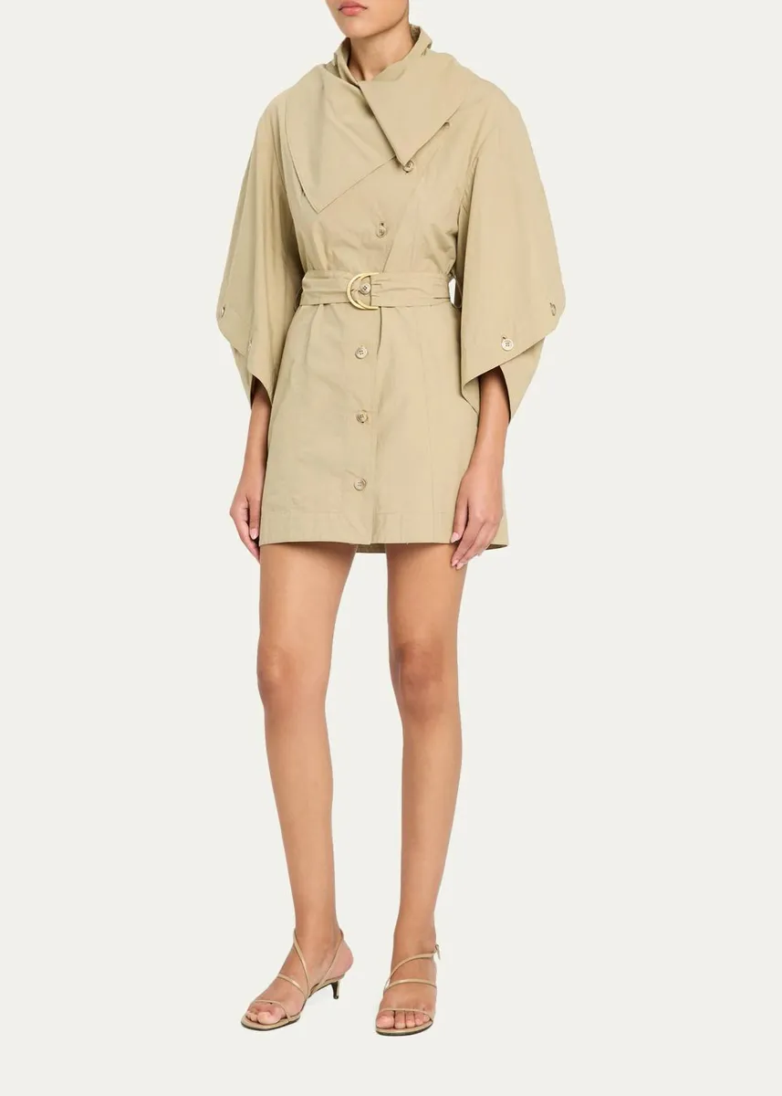 Zimmermann Valiant Utility Cotton Belted Mini Dress | Thumbnail 4
