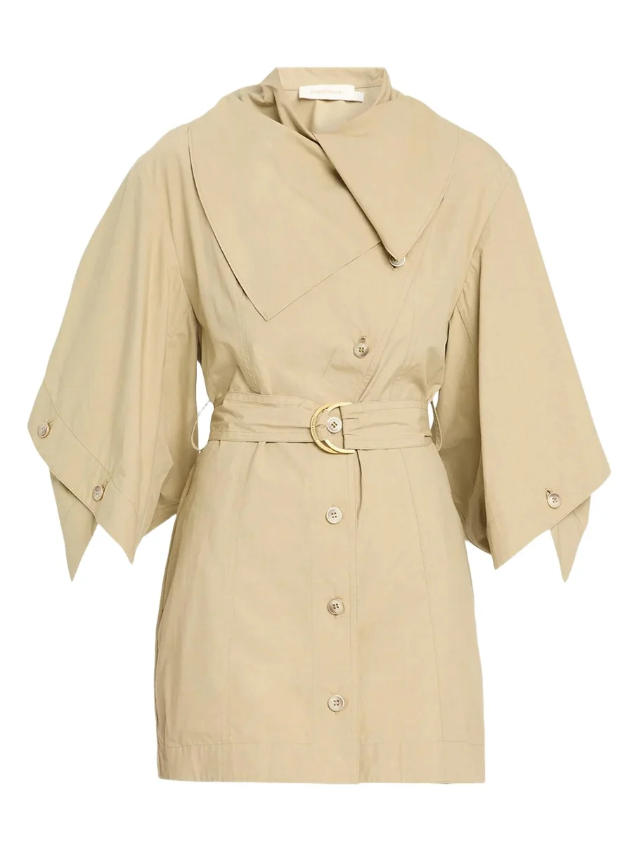Valiant Utility Cotton Belted Mini Dress