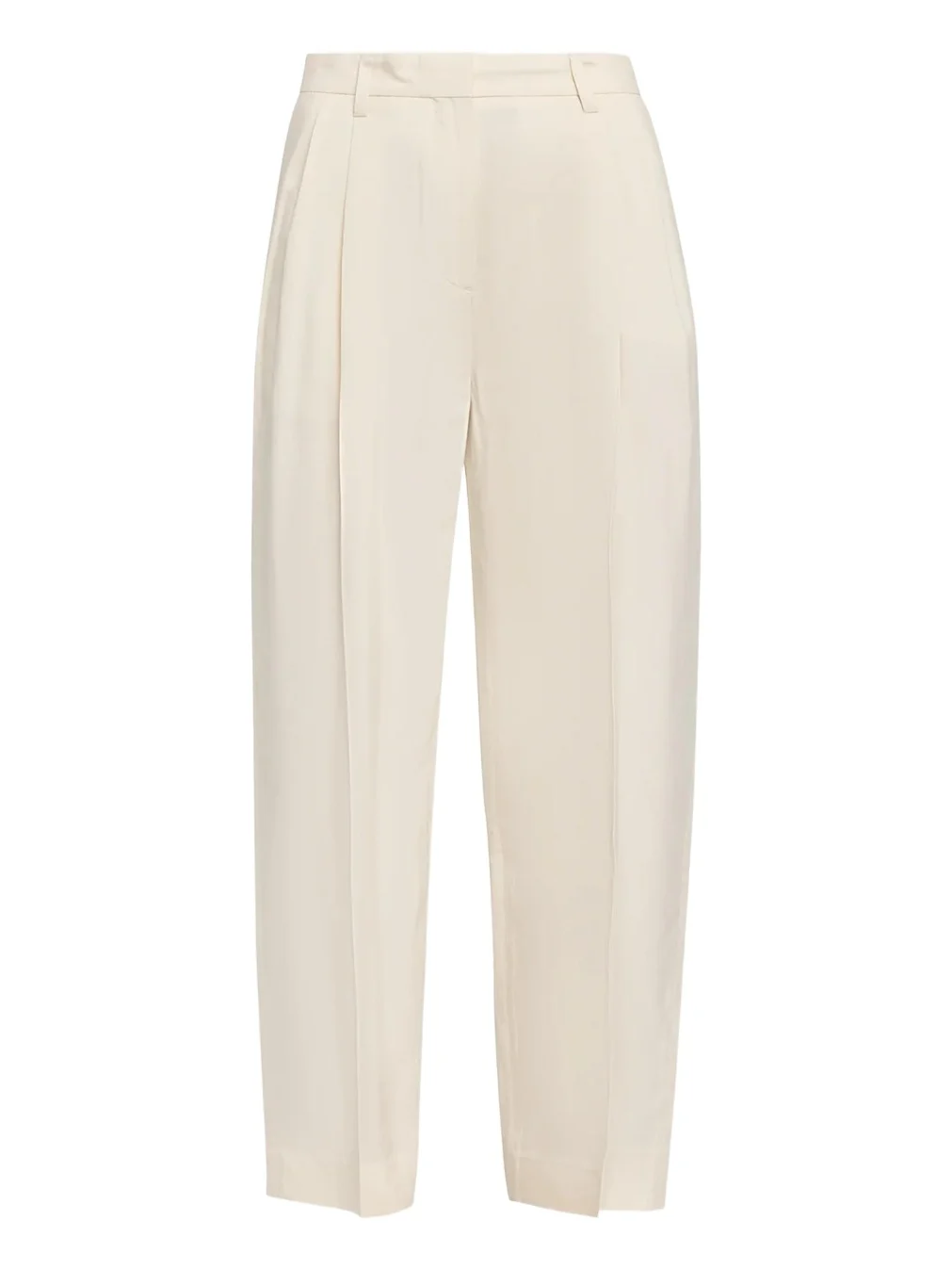 Garderob Double-Pleat Straight-Leg Ankle Trousers Garderob Double-Pleat Straight-Leg Ankle Trousers